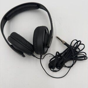 Sennheiser HD-202 Wired Stereo Headphones Black 3.5 mm Audio Jack